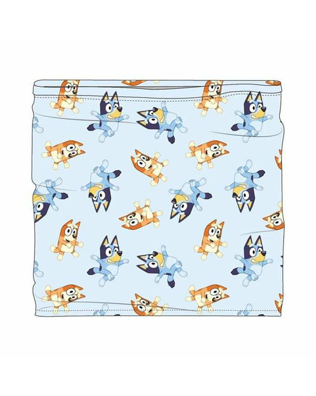Bluey Nekwarmer in blue for children 18-48 months, suitable for camping, outdoor activities, and outdoor adventures.