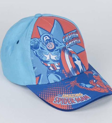 Kinderpet The Avengers blue pet harness for outdoor activities, featuring superhero design for camping and walking adventures.