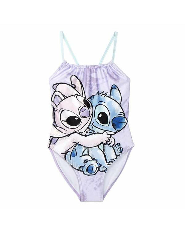 Girls' Stitch swim wetsuit for water sports, featuring colorful Stitch design, suitable for outdoor and watersport activities.