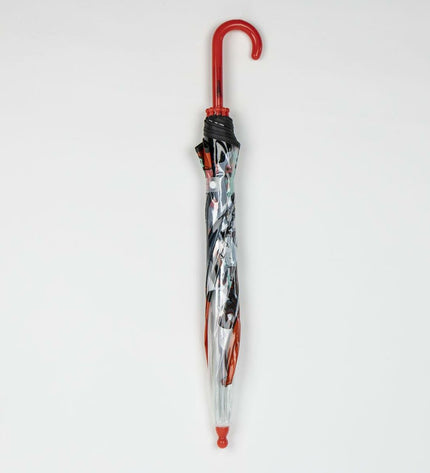 Spider-Man themed umbrella and luggage bag with a vibrant superhero design, featuring Spider-Man's iconic costume and web pattern.