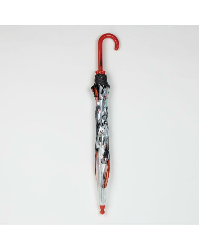 Spider-Man themed umbrella and luggage bag with a vibrant superhero design, featuring Spider-Man's iconic costume and web pattern.