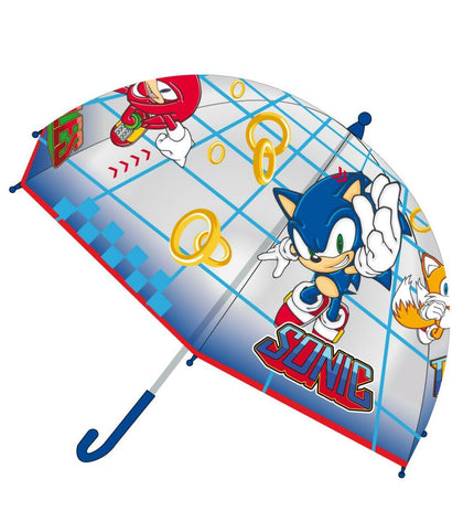 Sonic Paraplu Sonic 45 cm compact umbrella with black canopy and silver handle, designed for travel and outdoor use.