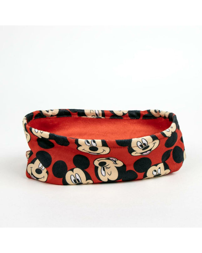 Mickey Mouse neck warmer for outdoor and sporting activities, featuring a colorful Mickey Mouse design and soft fabric.