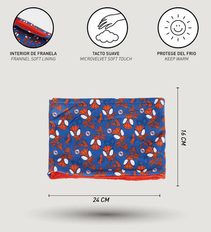 Spidey Nekwarmer Spidey outdoor sport gear in black, designed for camping and hiking warmth and comfort.