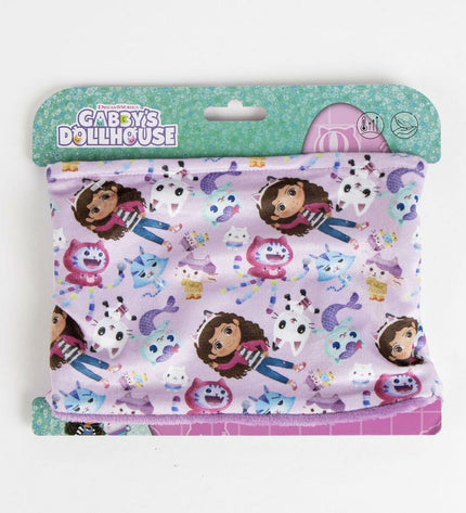 Gabby's Dollhouse Nekwarmer, outdoor camping and hiking gear, featuring colorful, playful design suitable for outdoor adventures.