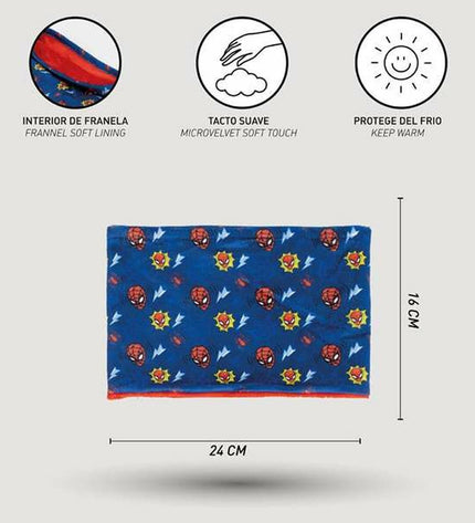 Spider-Man Nekwarmer for outdoor sports and camping, featuring a Spider-Man design, suitable for hiking and outdoor activities.