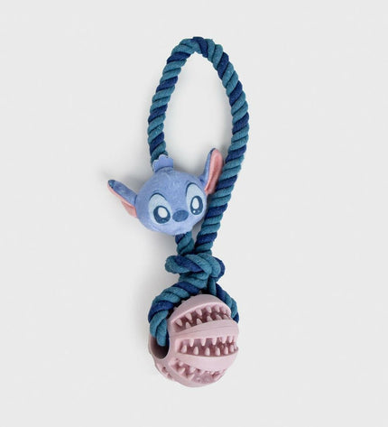 Stitch dog chew toy made of durable material, designed for dogs to gnaw and play with, in vibrant colors.