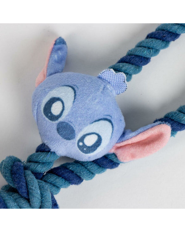 Stitch dog chew toy made of durable material, designed for dogs to chew and play, featuring a colorful, textured surface.