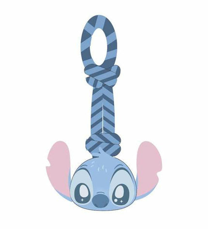 Blue Stitch dog toy, 15x33x10 cm, soft fabric with Stitch character design, ideal for dogs to chew and play.