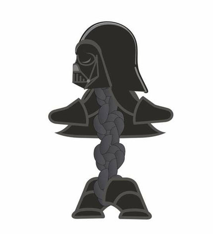 Star Wars black dog chew toy, 11 x 27 x 9.5 cm, made for dogs, featuring Star Wars themed design and durable material.