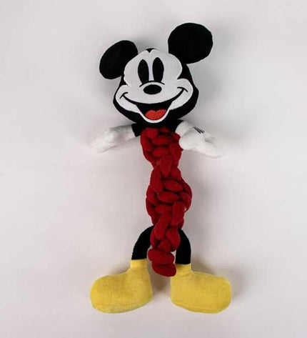 Red Mickey Mouse dog chew toy measuring 11 x 27 x 9.5 cm, made for dogs, featuring a playful Mickey Mouse design.