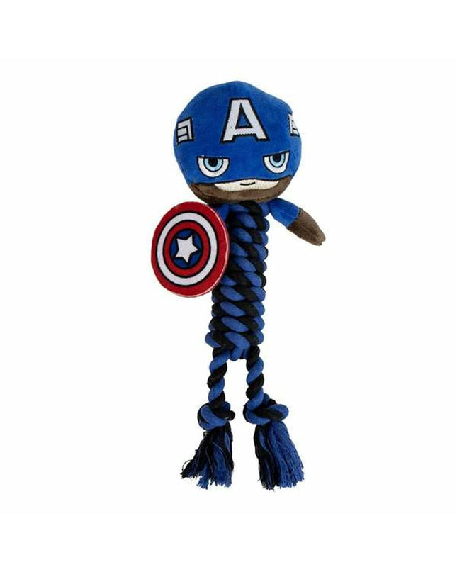 Marvel honden kauwspeelgoed in blauw, 9.5 x 30 x 9.5 cm, made for chewing and play for dogs.