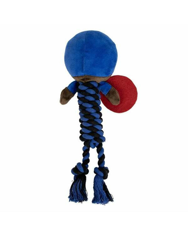 Marvel blauw kauwspeelgoed voor honden, 9.5 x 30 x 9.5 cm, stevig en kleurrijk honden speelgoed voor kauwplezier