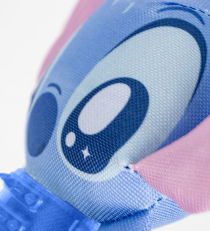 Blue Stitch dog chew toy for dogs, 11x30x9 cm, durable pet product with cartoon stitch design for playful chewing.