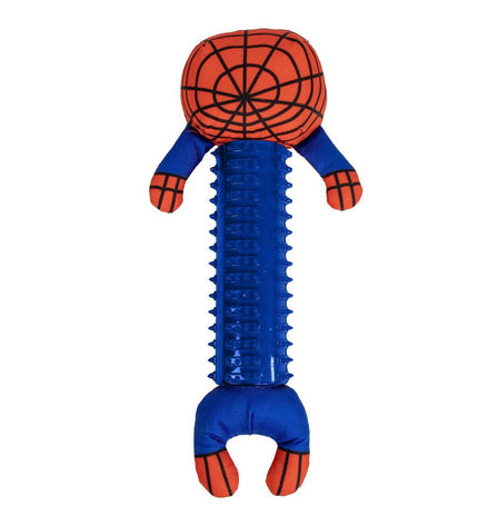 Red Spider-Man dog chew toy measuring 11x30x9 cm, durable pet accessory for dogs featuring Spider-Man design.