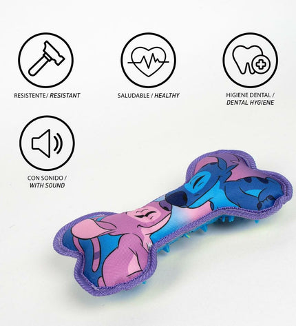 Stitch hondenspeelgoed in dierproducten, 23 x 12 x 3 cm, made of soft material, designed for dogs to chew and play with.