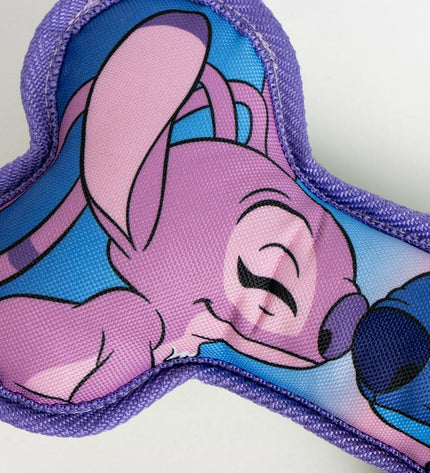 Stitch dog toy made of soft material, measuring 23 x 12 x 3 cm, designed for dogs, with a Stitch character theme.