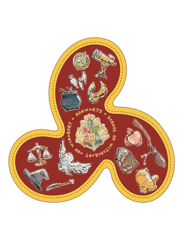 Harry Potter-themed dog frisbee in donkerrood, 23 cm, made of durable material for outdoor play and fetch.