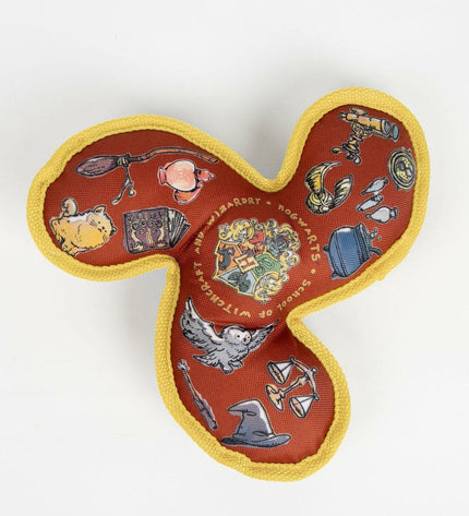 Harry Potter dog frisbee in dark red, 23x23x3 cm, made of durable material, ideal for playing with your pet.