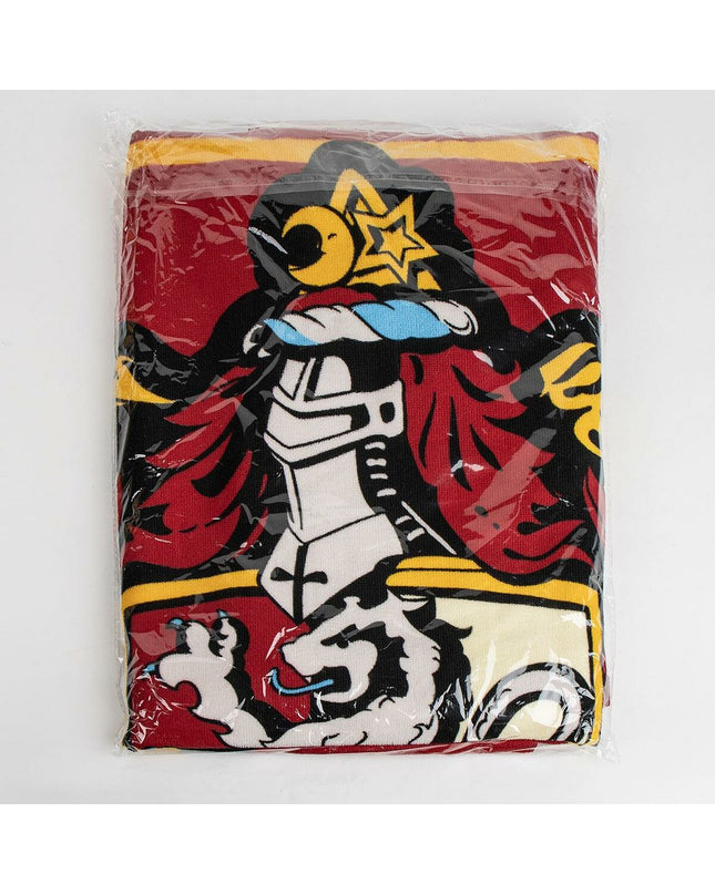 Harry Potter red house towel with Harry Potter branding, soft and absorbent for bathroom or kitchen use.