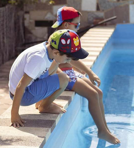 Kinderpet Spidey donkerblauw for outdoor activities, suitable for camping and hiking, by Spidey.