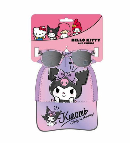 Purple Kinderpet Kuromi outdoor harness for camping and walking, designed for pets, featuring a comfortable fit and stylish Kuromi branding.