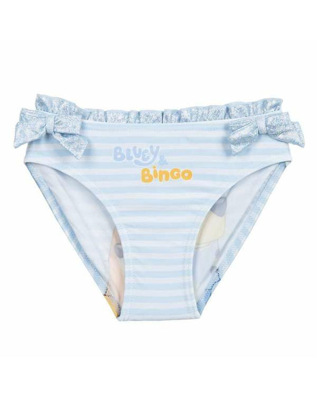 Bluey girls' blue wetsuit for sports and outdoor watersport activities, featuring a snug fit and vibrant blue color.