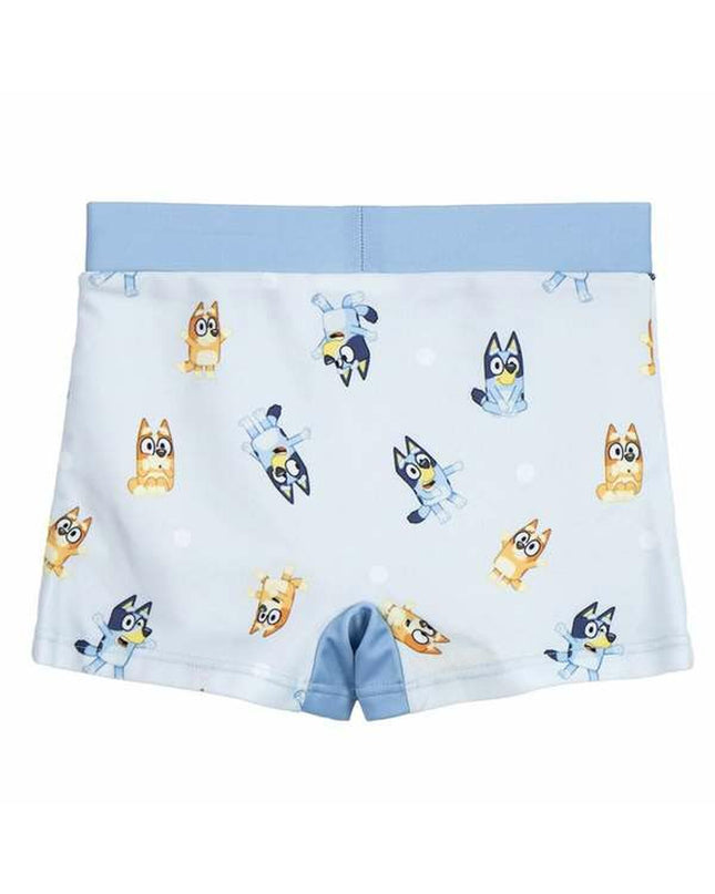 Bluey children's water swimsuit in blue, suitable for sports and outdoor water activities, featuring a comfortable fit.
