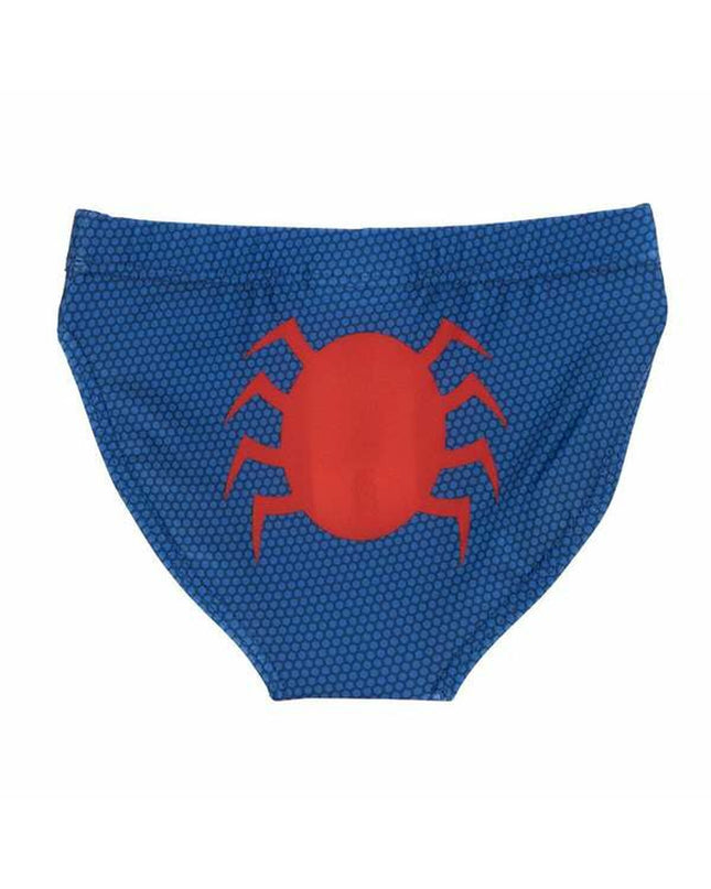 Red Spider-Man kids' swim jumpsuit for outdoor watersport activities, featuring Spider-Man branding and vibrant costume design.