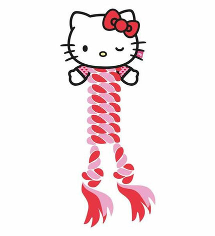 Hello Kitty red dog chew toy, 9.5 x 30 x 9.5 cm, made for dogs, featuring a colorful, durable design for pet play and dental health.
