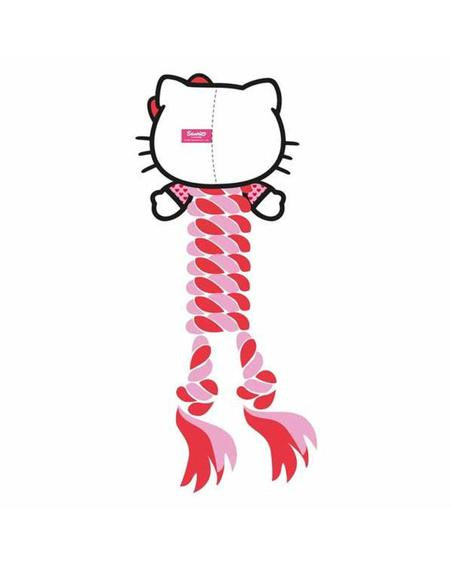 Hello Kitty red dog chew toy, 9.5 x 30 x 9.5 cm, made of durable material, designed for dogs' chewing and play.