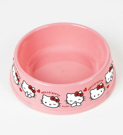 Hello Kitty dog welcome gift set with three items, pink and white, measuring 21x21x8.8 cm, for dog lovers.