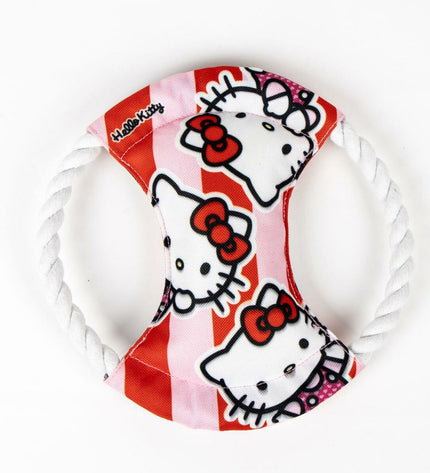 Hello Kitty Welcome Gift Set for Dogs with three items, pink color, and dog-friendly design, measuring 21x21x8.8 cm.