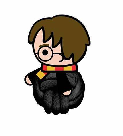 Harry Potter blue dog toy, soft plush with Harry Potter branding, measuring 10.5 x 14.5 x 6 cm, designed for dogs.