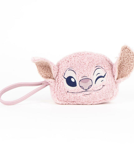 Stitch Portemonnee Stitch bagage with multiple card slots and a zippered coin pocket, made of durable material.