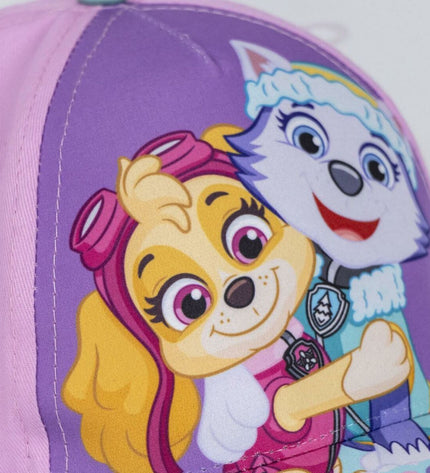 Pink Kinderpet The Paw Patrol outdoor dog harness designed for camping and walking, featuring colorful Paw Patrol branding.