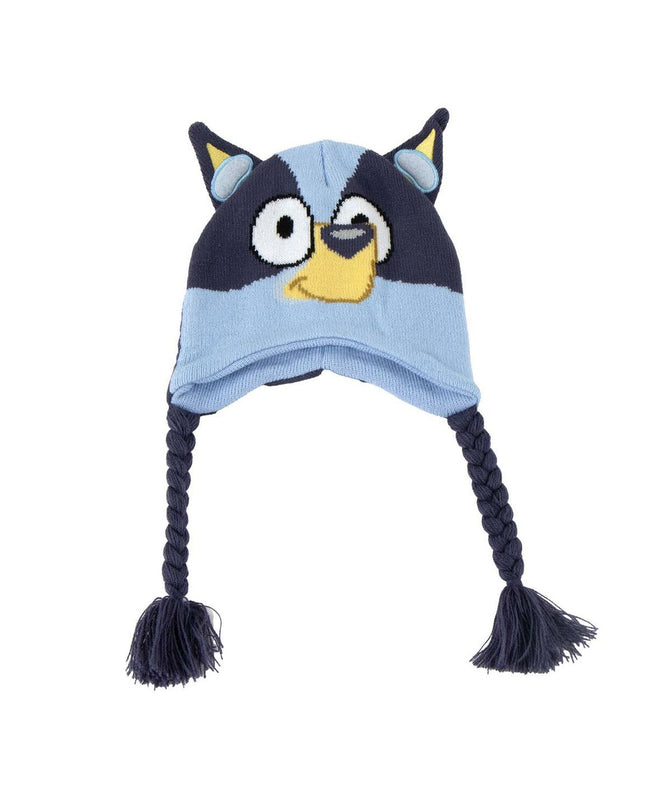 Bluey Kinderpet Bluey outdoor harness for kids, suitable for camping and hiking, with adjustable straps and bright blue color.