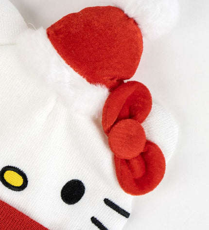 Kinderpet Hello Kitty white outdoor hat for camping and hiking, featuring a cute Hello Kitty design and wide brim for sun protection.