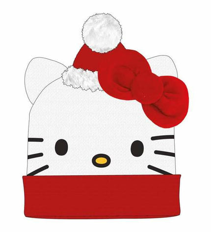 Hello Kitty Kinderpet white outdoor sport hat with adjustable brim, perfect for camping and hiking activities.