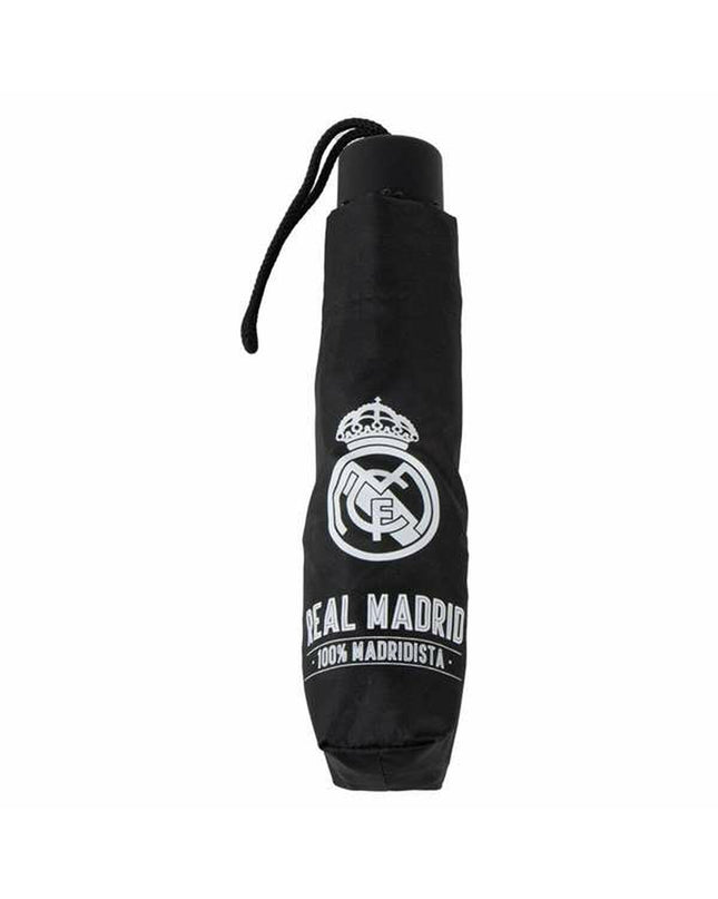 Real Madrid C.F. 45 cm umbrella with team logo, compact bagage umbrella featuring the iconic club colors and branding.