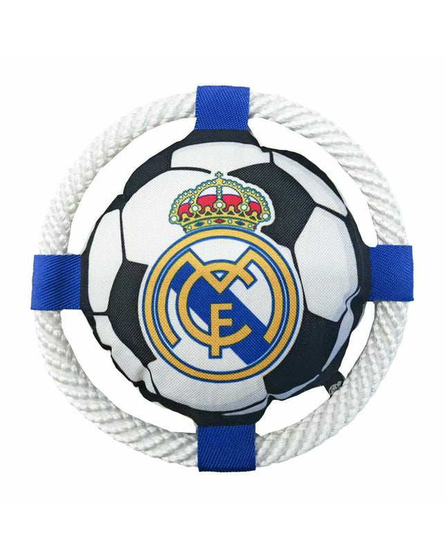 Real Madrid C.F. frisbee for dogs, 22cm diameter, featuring team logo, made of durable material for outdoor play