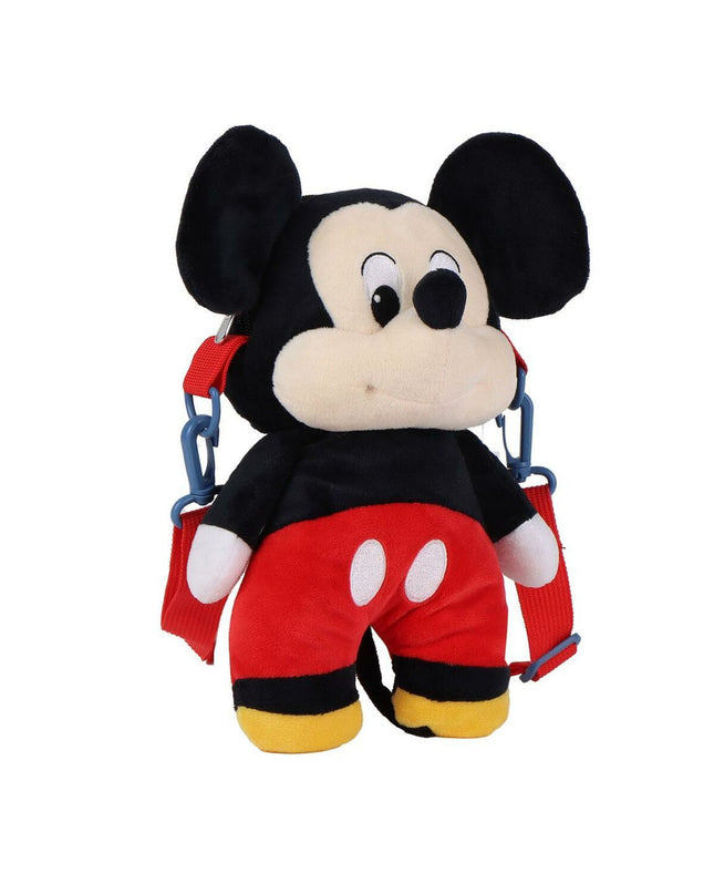 Soft Mickey Mouse backpack toy from the Disney Mickey Mouse collection, featuring plush material and playful design.