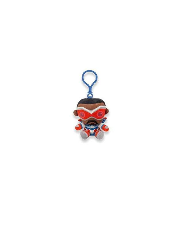 Blue Marvel plush keychain featuring a cute, cuddly stuffed toy from Marvel, perfect as a playful gift or accessory.