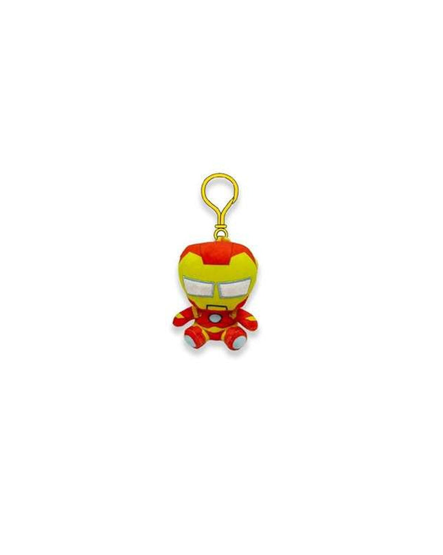 Yellow Marvel keyring featuring a cute plush toy of a character from Marvel, perfect as a playful and unique gift.