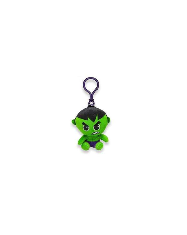 Marvel keychain featuring a cute, green plush superhero character, perfect as a playful keyring or gift.