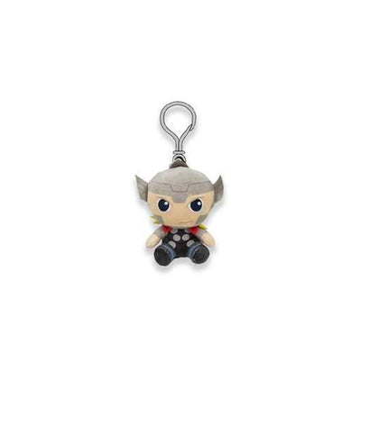Marvel Grijs Sleutelring met schattige knuffel, leuk speelgoed en grappig cadeau, featuring Marvel branding and soft plush material.