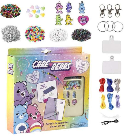 Care Bears DIY bracelet-making kit with colorful beads and charms, perfect for creative jewelry projects for kids.