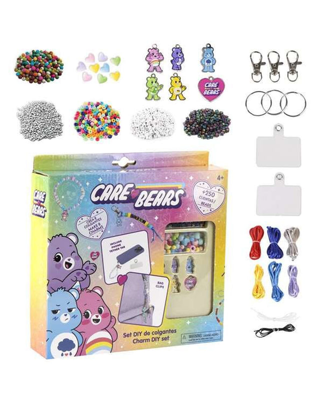 Care Bears DIY bracelet-making kit with colorful beads and charms, perfect for creative jewelry projects for kids.