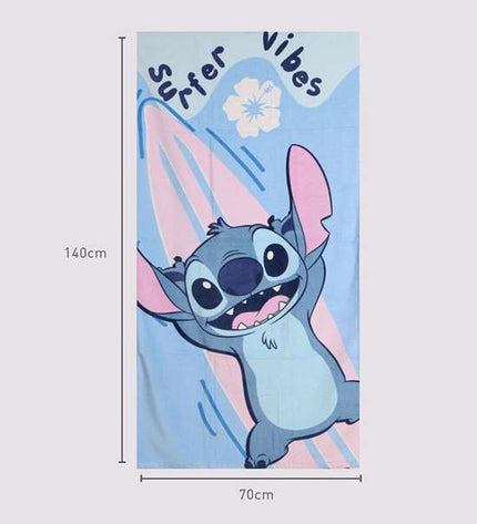 Stitch Strandhanddoek badhandoek 70x140 cm with stitched design, soft cotton, ideal for bathroom use and drying.
