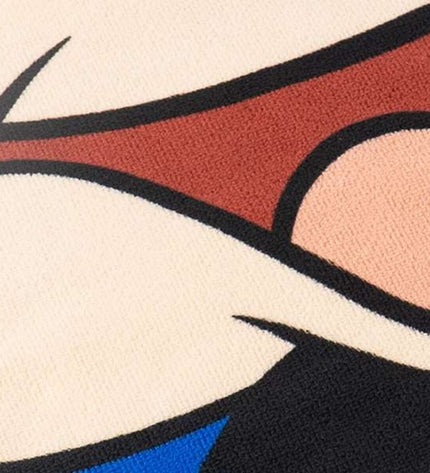 Mickey Mouse red bath towel with 70x140 cm size, featuring fun Disney character design, perfect for kids' bathroom use